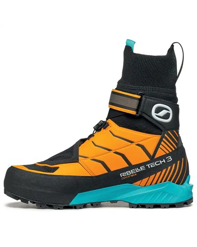 Scarpa Ribelle Tech 3.0 HD Men's Mountaineering Boots, Black/Bright Orange