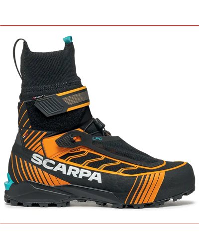 Scarpa Ribelle Tech 3.0 HD Men's Mountaineering Boots, Black/Bright Orange
