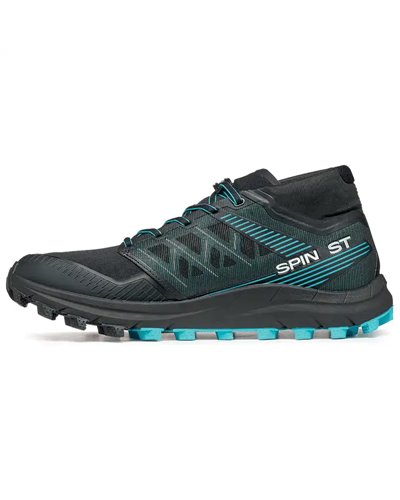 Scarpa Spin ST Men's Trail Running Shoes, Black/Azure