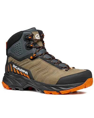 Scarpa Rush TRK GTX Gore-Tex Scarponi Trekking Uomo, Desert/Mango