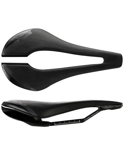 Selle Italia Sella SP-01 Boost Kit Carbonio Superflow S 130x250 mm, Nero