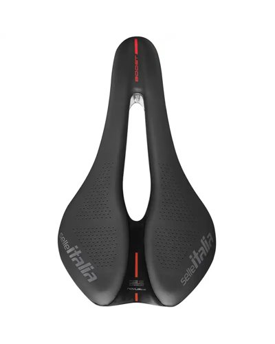 Selle Italia Bicycle Saddle Novus Boost EVO Kit Carbonio Superflow, Black