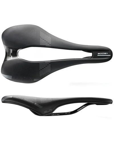 Selle Italia Bicycle Saddle SLR Boost Manganese Superflow, Black
