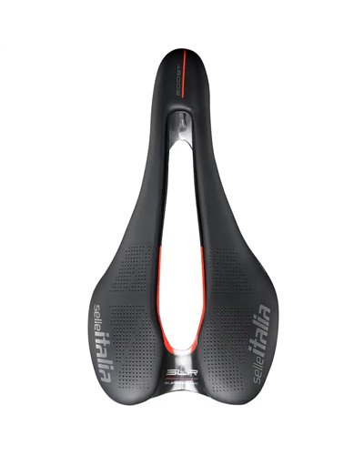 Selle Italia Bicycle Saddle SLR Boost Kit Carbon Superflow, Black