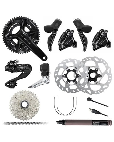 Shimano 105 R7100 Di2 12v Freni a Disco Gruppo Completo