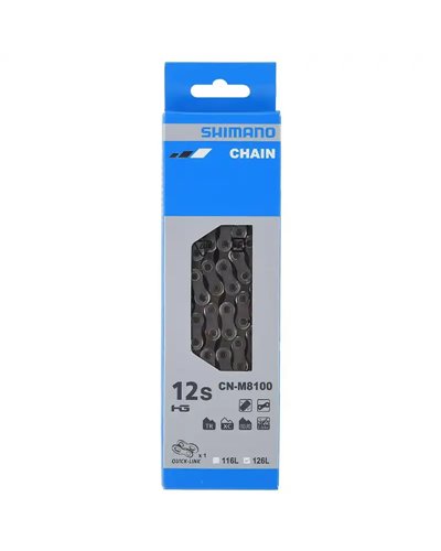Shimano MTB Chain 126 Links + QuickLink CN-M8100 12-V