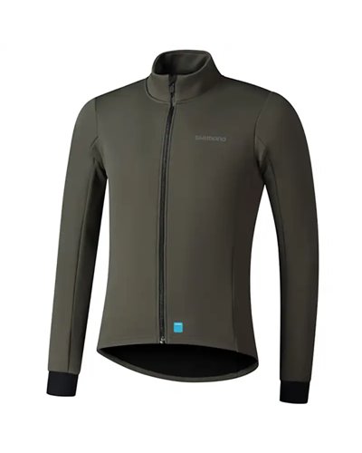 Shimano Element Men's Windproof Cycling Jacket Size M, Dark Earth