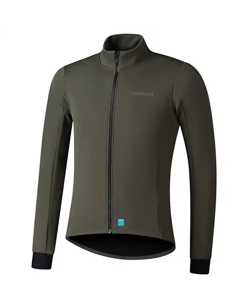 Shimano Element Men's Windproof Cycling Jacket Size M, Dark Earth