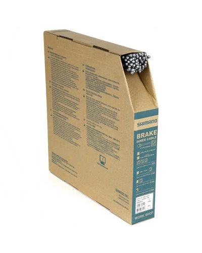 Shimano Road Steel Brake Inner Cable 1.6X2050mm (100 pcs Box)