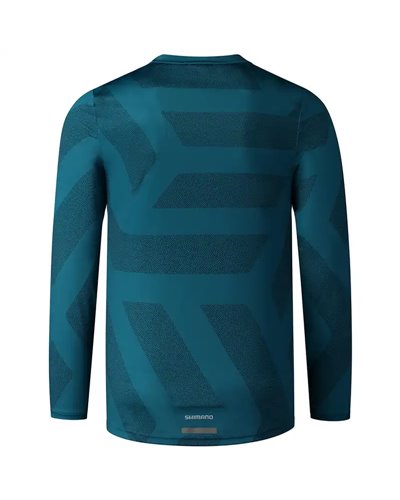 Shimano Myoko Men's Long Sleeve Cycling Jersey EU Size M, Marina Mat