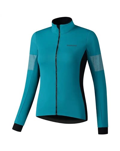 Shimano Kaede Women's Windproof Cycling Jacket Size M, Sea Green