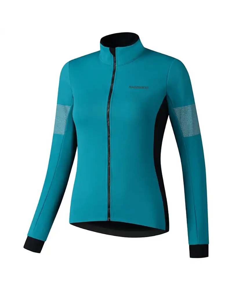 Shimano Kaede Women's Windproof Cycling Jacket Size M, Sea Green