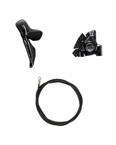 Shimano Kit Freno Disco Idraulico Anteriore Sinistro Dura-Ace Di2 ST-R9270 + BR-R9270 + Tubo 1000mm