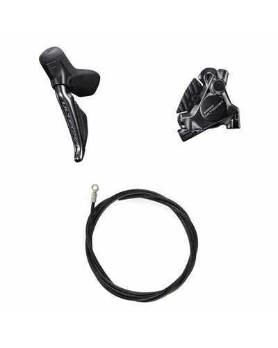 Shimano Ultegra Di2 Hydraulic Flat Front Left Disc Brake Kit ST-R8170 + BR-R8170 + 1000mm Hose