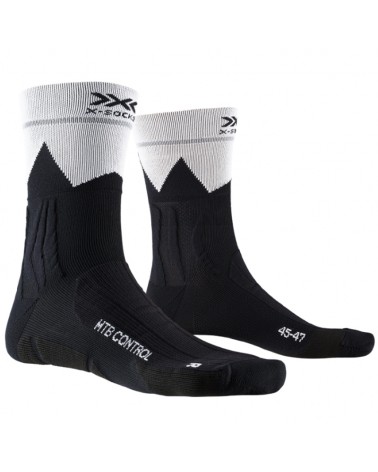 X-Bionic X-Socks MTB Control Socks, Opal Black/ZigZag