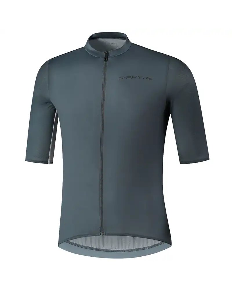 Shimano S-Phyre Leggera Maglia Maniche Corte Full Zip Uomo Taglia M, Metallic Grey