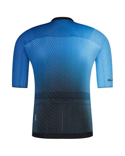 Shimano S-Phyre Light Maglia Maniche Corte Full Zip Uomo, Mirror Blue