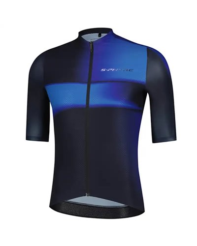 Shimano S-Phyre Flash Maglia Maniche Corte Uomo Taglia M, Nero/Blu