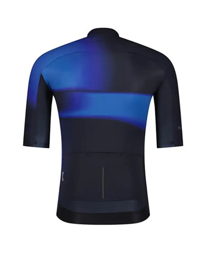 Shimano S-Phyre Flash Men's Short Sleeve Cycling Jersey Size M, Black/Blue