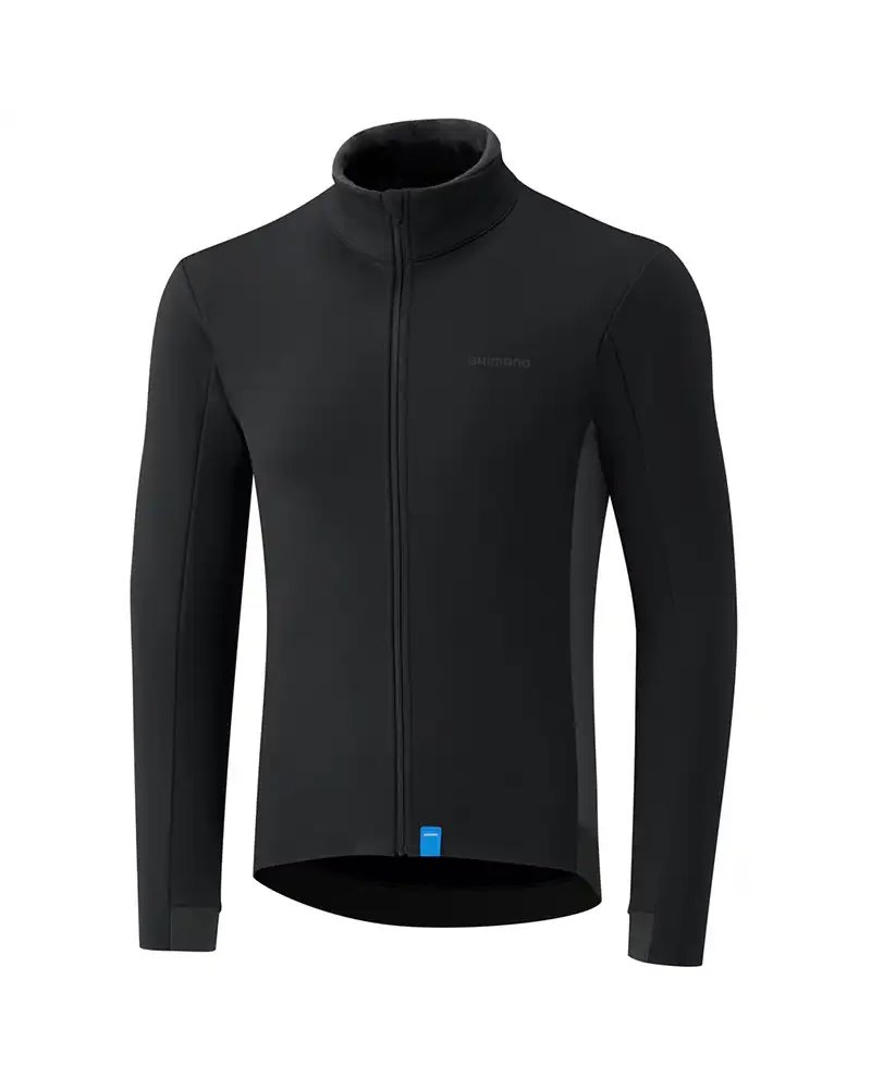 Shimano Wind Maglia Maniche Lunghe Antivento Uomo, Nero