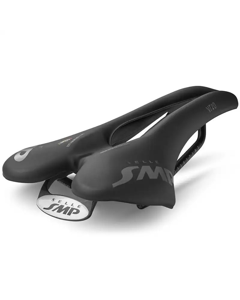 SMP VT20 Road/MTB Saddle e-Bike Ready, Black Matt