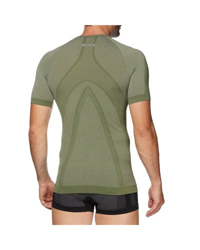 Sixs TS1 Maglia Intimo Girocollo Maniche Corte Unisex, Army