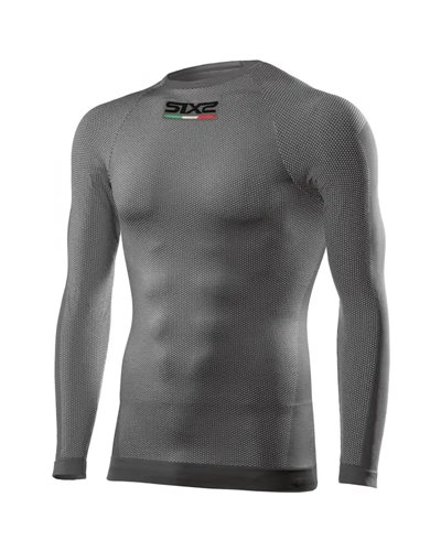 Sixs TS2 Unisex Long Sleeve Round Neck Multisport Base Layer, Dark Grey