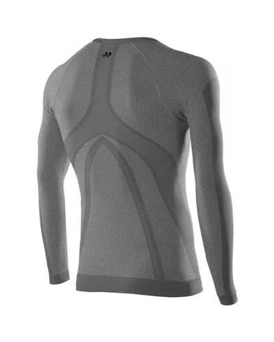 Sixs TS2 Maglia Intimo Girocollo Maniche Lunghe Unisex, Grigio Scuro