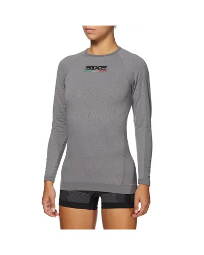Sixs TS2 Maglia Intimo Girocollo Maniche Lunghe Unisex, Grigio Scuro