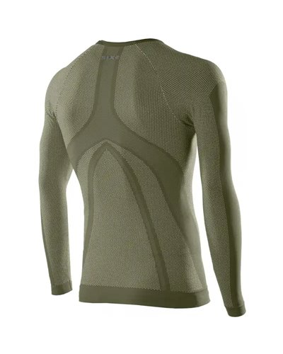 Sixs TS2 Maglia Intimo Girocollo Maniche Lunghe Unisex, Army