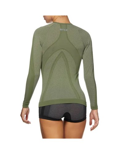 Sixs TS2 Maglia Intimo Girocollo Maniche Lunghe Unisex, Army