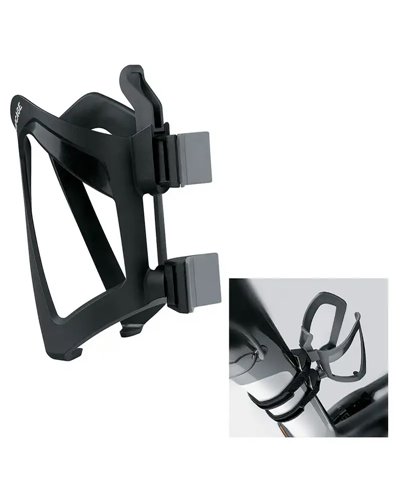 Sks Germany Bottle Cage Anywhere, With Straps For Frames With Diameter Till 80mm, Black.