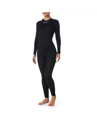 Sixs STX Unisex Undersuit Multisport Base Layer, All Black