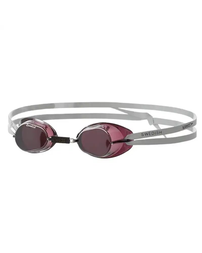 Speedo Swedish Mirror Swimming Goggle Unisex, SPD/Swedish Silver