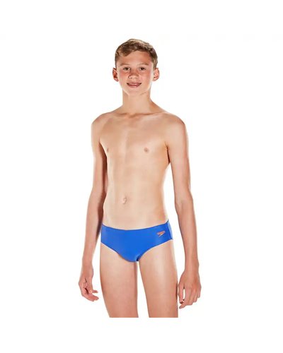 Speedo Essential Logo 6.5Cm Brief Swimwear Kid, Amparo Blue/Fluo