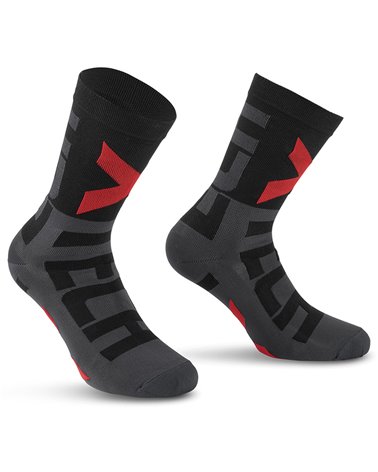 XTech XT132 Cycling Socks, Black/Grey