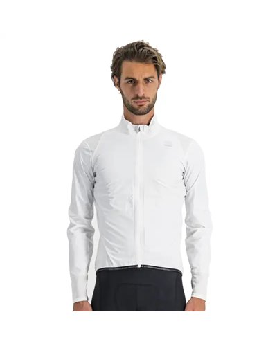 Sportful Hot Pack No Rain Giacca Antivento/Antipioggia Comprimibile Uomo, Bianco