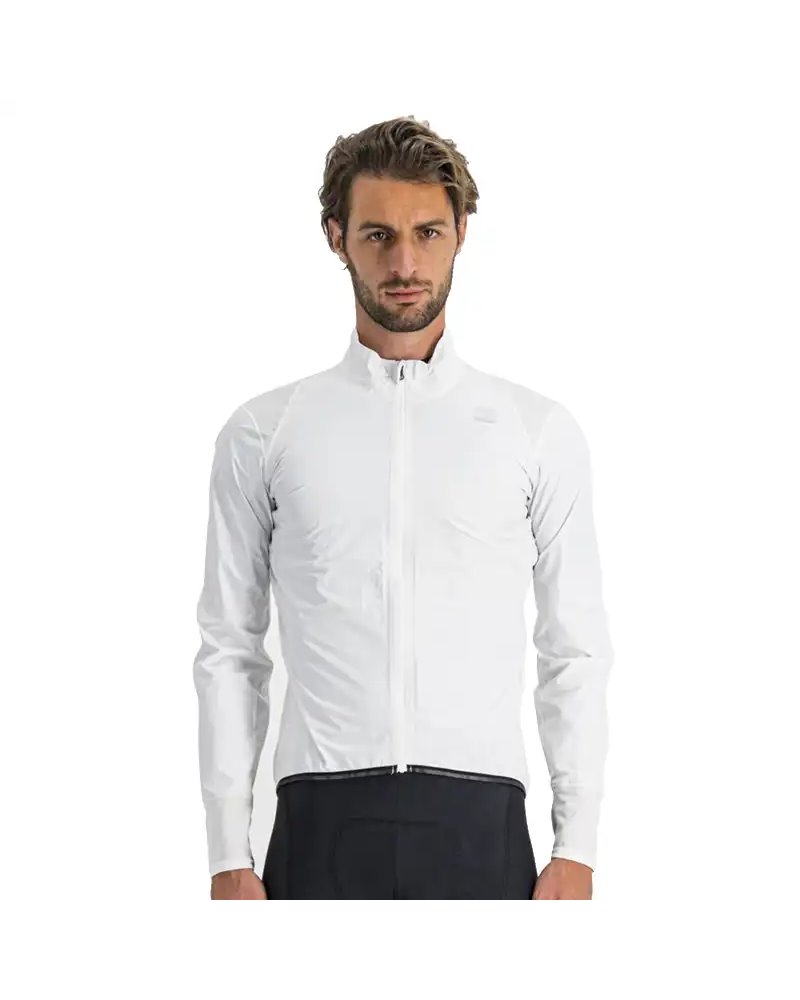 Sportful Hot Pack No Rain Men's Packable Windproof/Waterproof Cycling Jacket, White