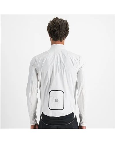 Sportful Hot Pack No Rain Men's Packable Windproof/Waterproof Cycling Jacket, White