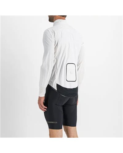 Sportful Hot Pack No Rain Giacca Antivento/Antipioggia Comprimibile Uomo, Bianco