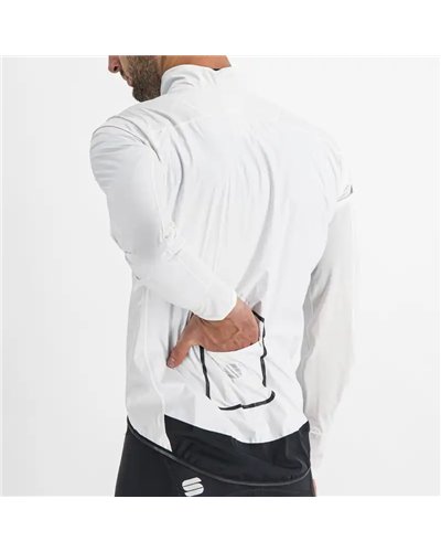 Sportful Hot Pack No Rain Giacca Antivento/Antipioggia Comprimibile Uomo, Bianco