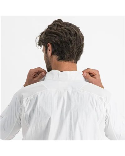 Sportful Hot Pack No Rain Giacca Antivento/Antipioggia Comprimibile Uomo, Bianco