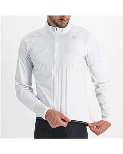Sportful Hot Pack No Rain Giacca Antivento/Antipioggia Comprimibile Uomo, Bianco