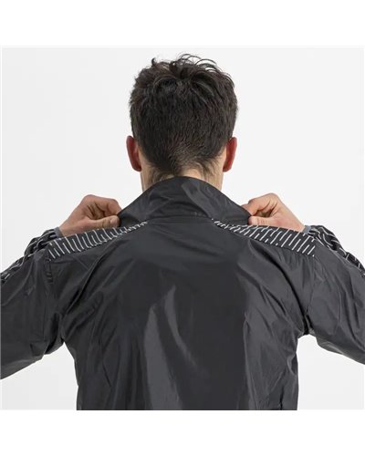 Sportful Reflex Giacca Antivento Comprimibile Uomo, Nero