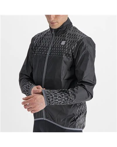 Sportful Reflex Giacca Antivento Comprimibile Uomo, Nero