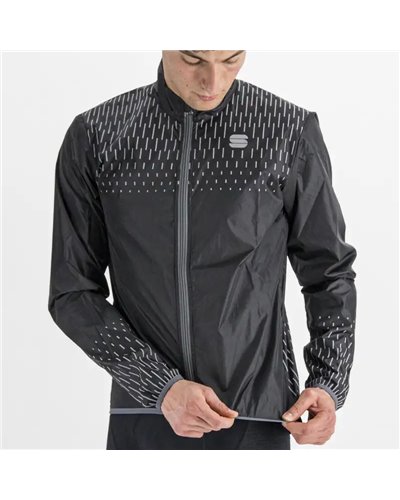 Sportful Reflex Giacca Antivento Comprimibile Uomo, Nero