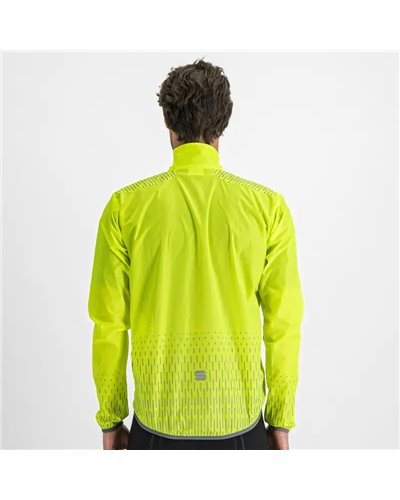 Sportful Reflex Giacca Antivento Comprimibile Uomo, Giallo Fluo