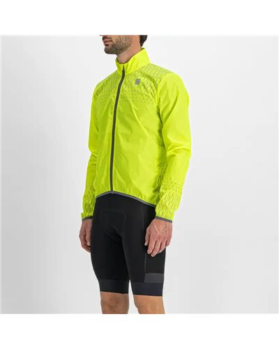 Sportful Reflex Giacca Antivento Comprimibile Uomo, Giallo Fluo