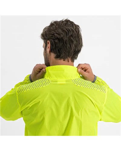 Sportful Reflex Giacca Antivento Comprimibile Uomo, Giallo Fluo