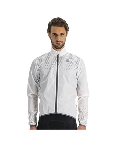 Sportful Reflex Giacca Antivento Comprimibile Uomo, Bianco